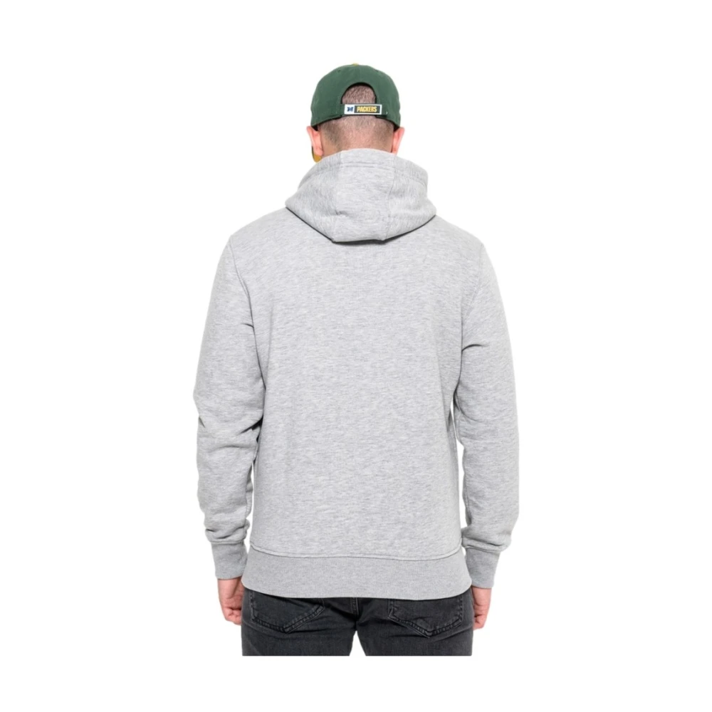new era Packers Team Logo Hoodie Gray Heren