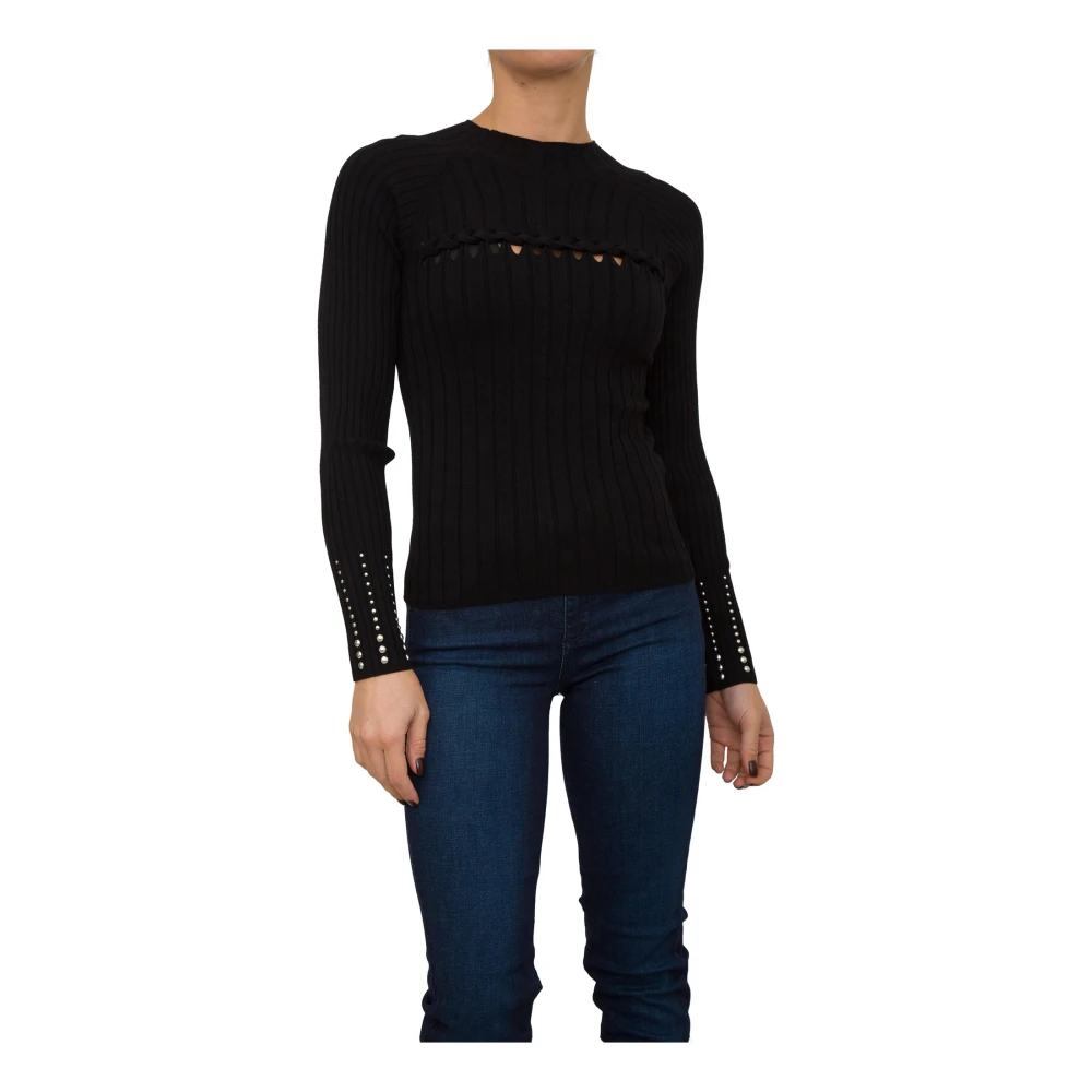 Liu Jo Zwarte Trui met Moderne Stijl Black Dames