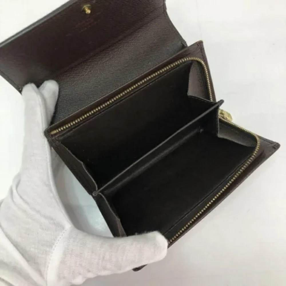 Louis Vuitton Vintage Pre-owned Canvas wallets Brown Dames