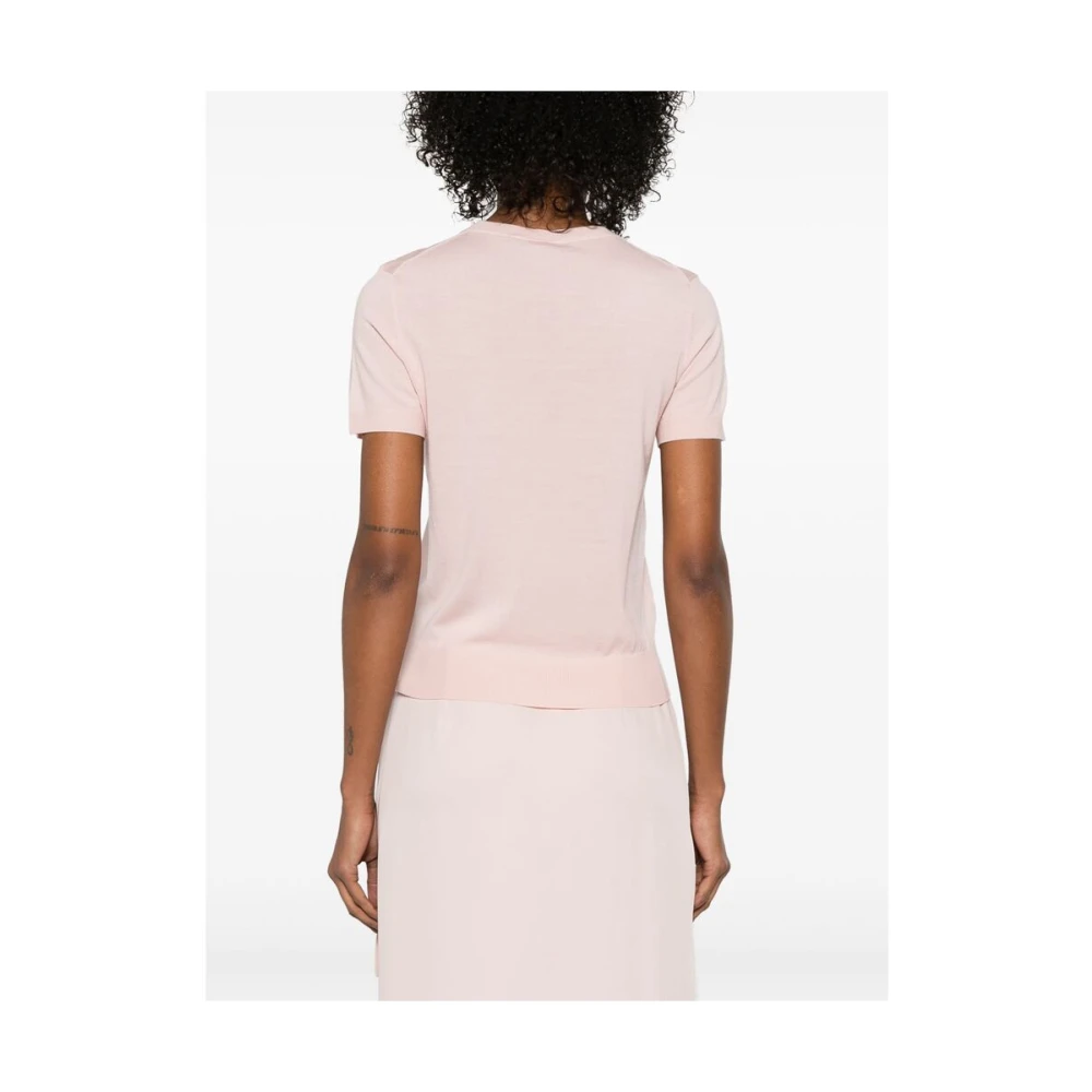 Theory Bubblegum Pink Crew Neck Sweater Pink Dames