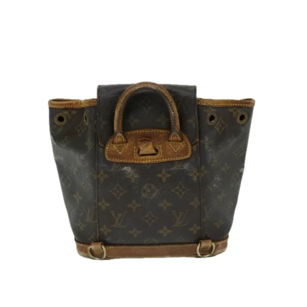 Louis Vuitton Vintage Pre-owned Canvas backpacks Brown Dames