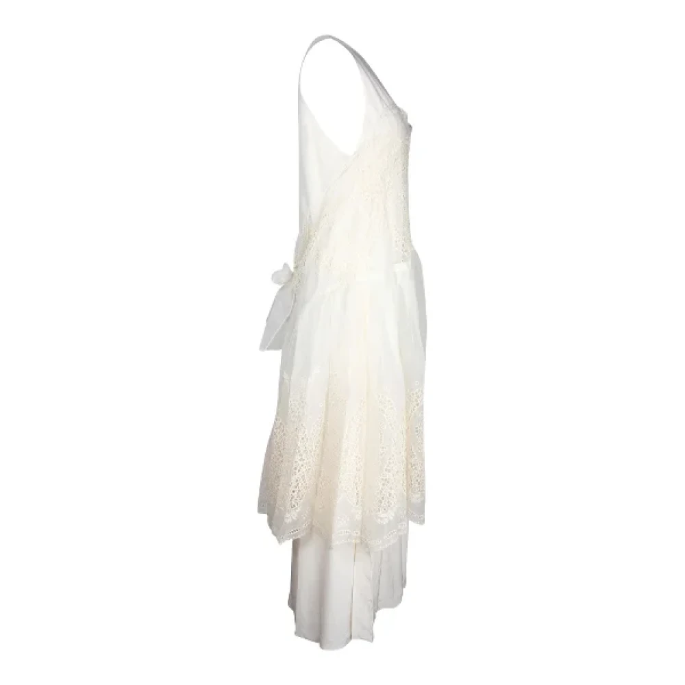 Stella McCartney Pre-owned Silk dresses White Dames