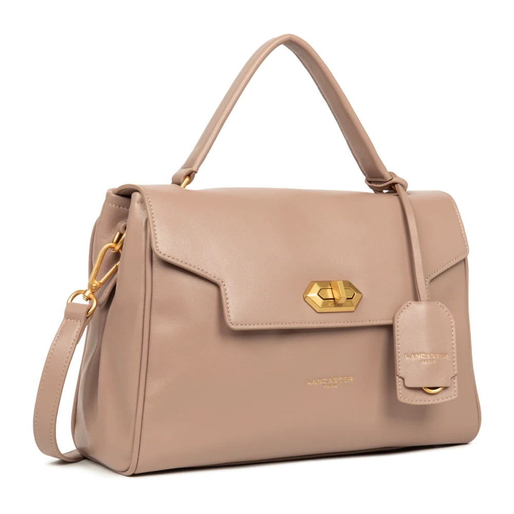 Lancaster Grace Flap Handtas met Sluiting Beige Dames