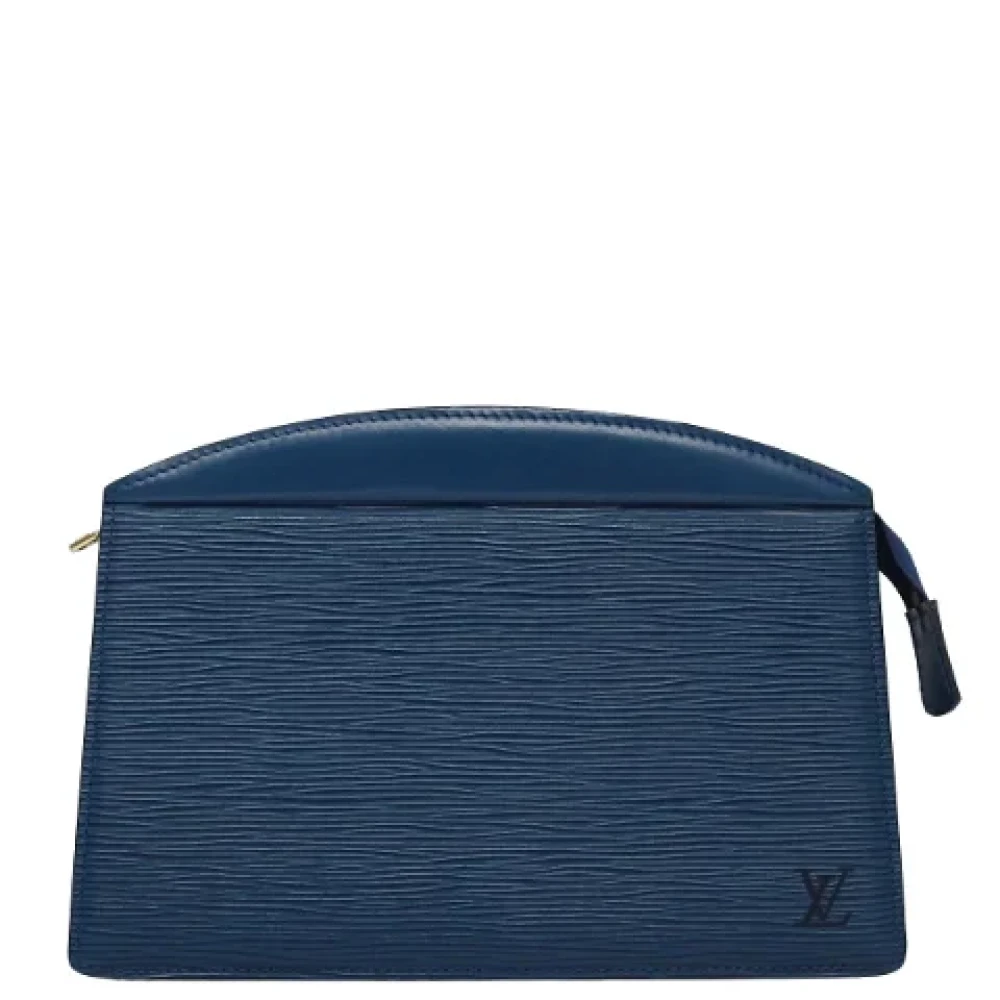 Louis Vuitton Vintage Pre-owned Leather pouches Blue Dames
