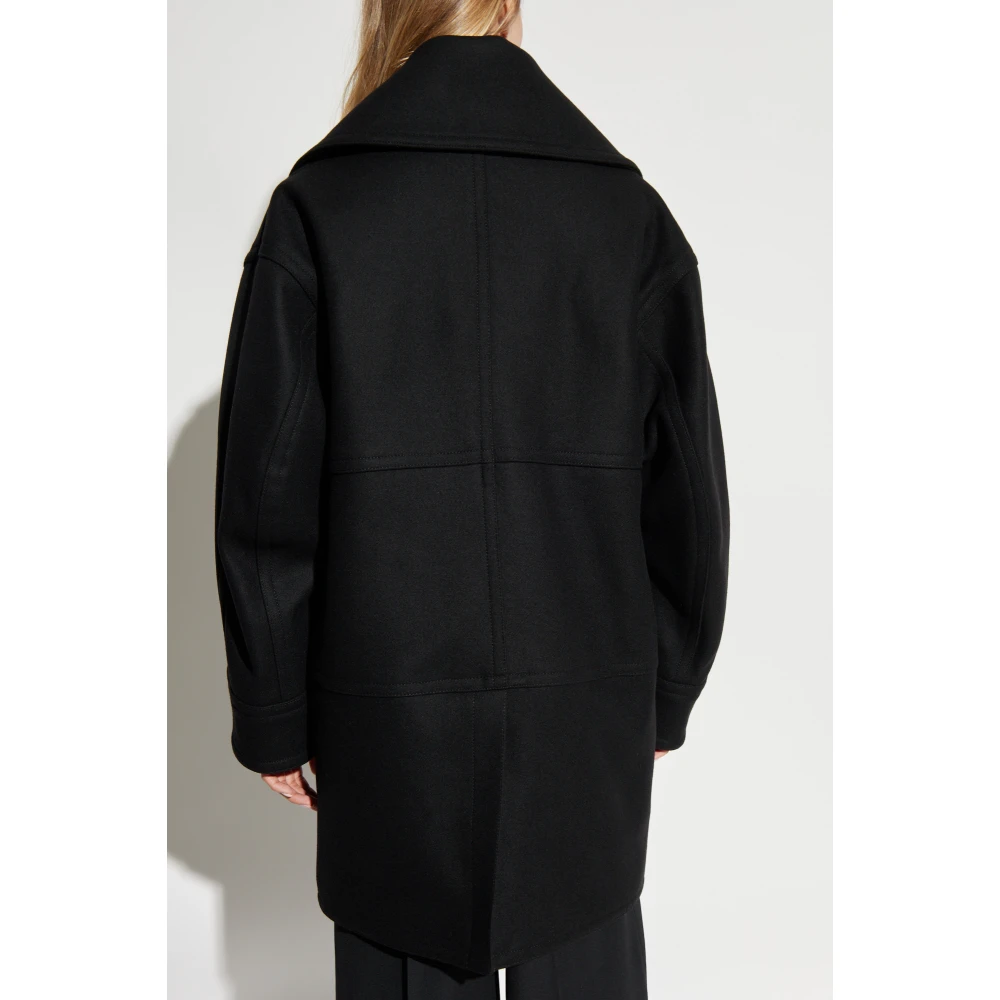 Dsquared2 Wollen jas Black Dames