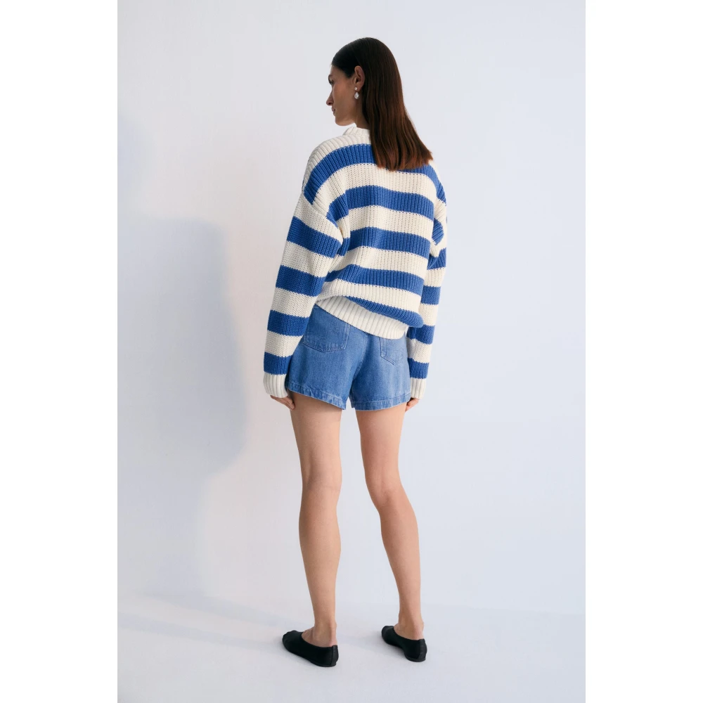 The New Society Leto Woman Jumper Cobalto Blue Dames