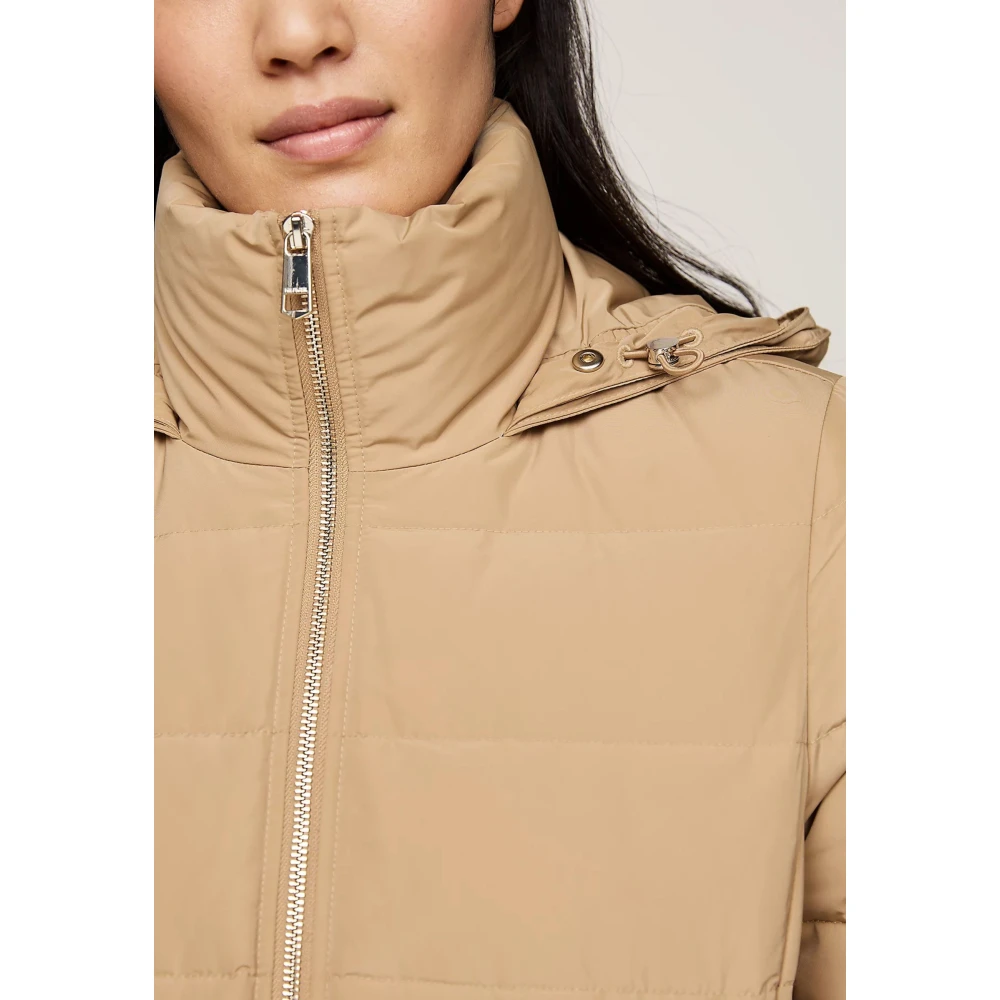 Tommy Hilfiger Heritage Down Tyra Coat met Bont Beige Dames