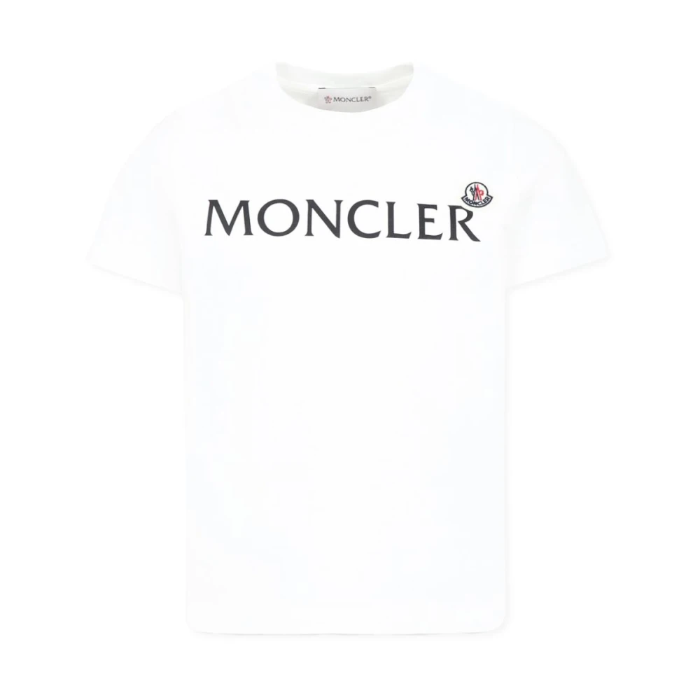 Moncler Barn Vita T-shirts och Polos White, Pojke