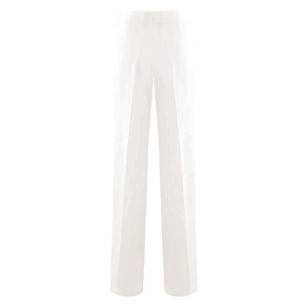 Ermanno Scervino Witte Zijzakbroek Persvouw White Dames