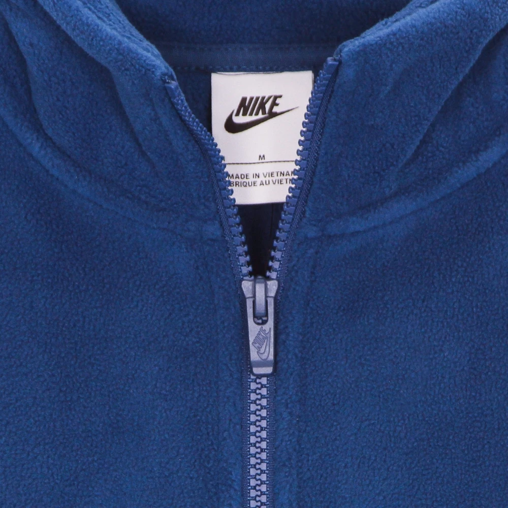 Nike Fleece-jas met hoge kraag en rits Blue Heren