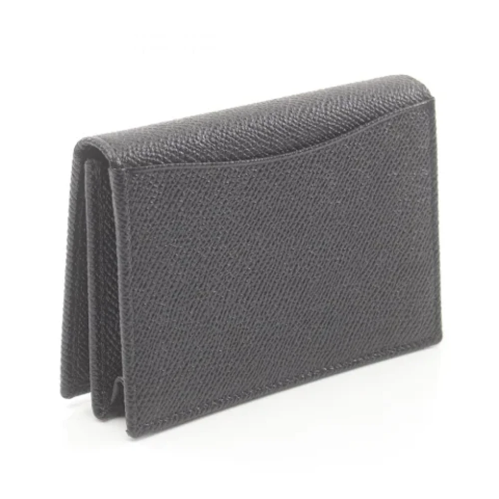 Bvlgari Vintage Pre-owned Leather wallets Black Dames