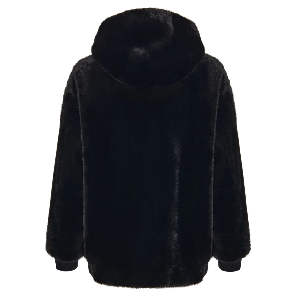 Cesare Gaspari Faux Fur & Shearling Jackets Black Dames
