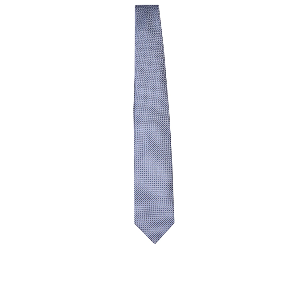 Brioni Zijden stropdas met puntige tip Blue Heren
