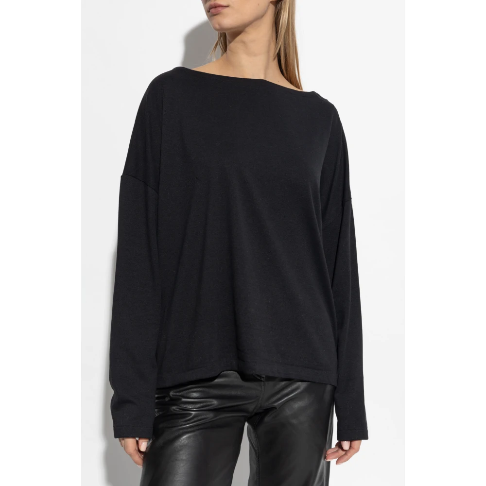 AllSaints Rita longsleeve top Black Dames