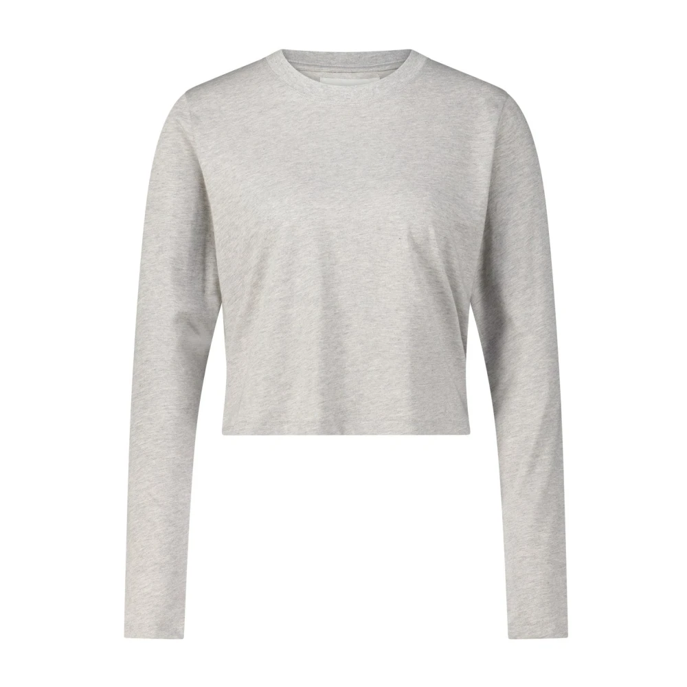 Loulou Studio Klassiek Logo Langarmshirt Gray Dames