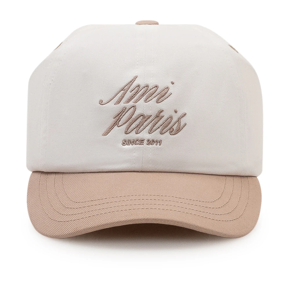 Ami Paris, Caps, male, Multicolor, Size: ONE SIZE Bicolor Embroidery Cap