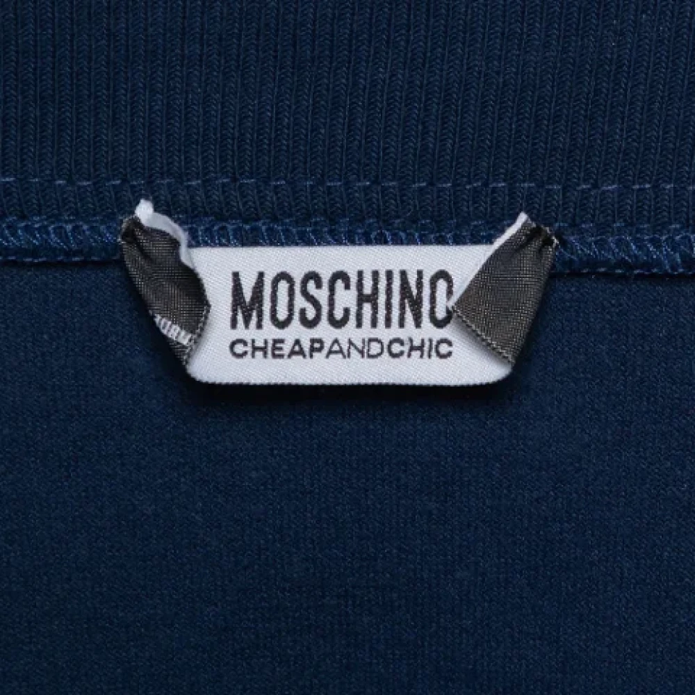 Moschino Pre-Owned Pre-owned Velvet outerwear Blue Dames