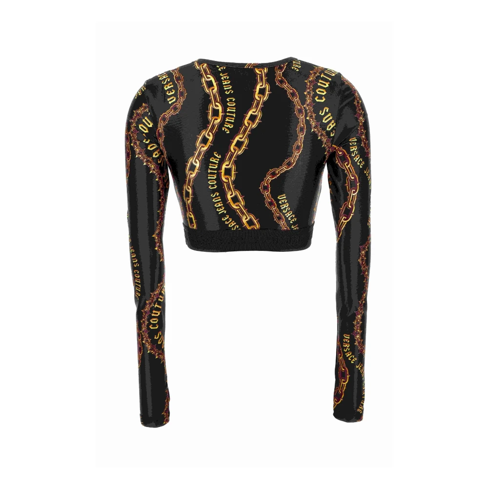 Versace Jeans Couture T-shirts en Polos Black Dames