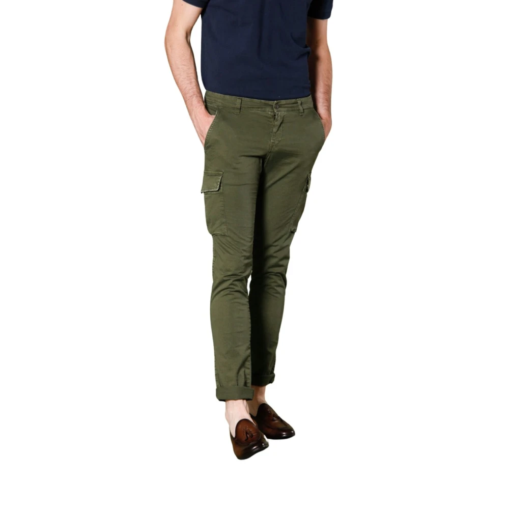 Mason's Slim-fit Trousers Green Heren