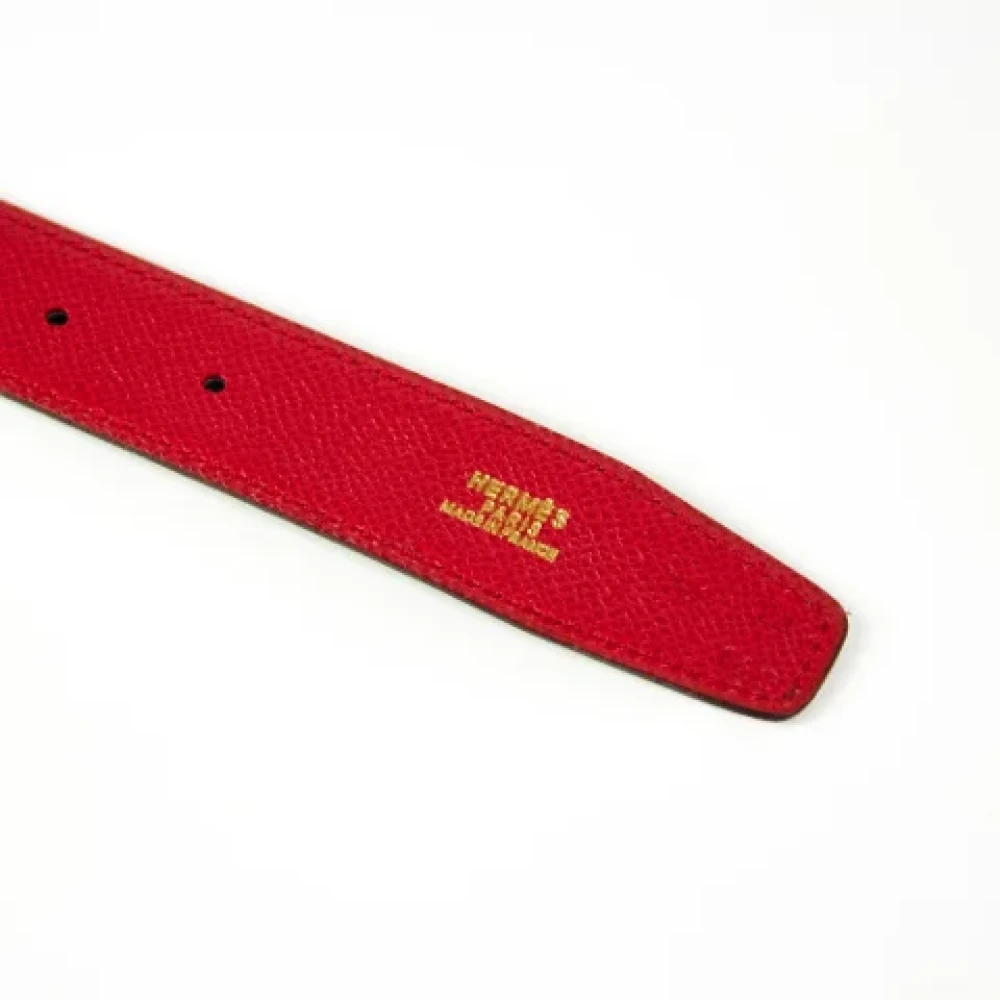 Hermès Vintage Pre-owned Canvas belts Red Dames