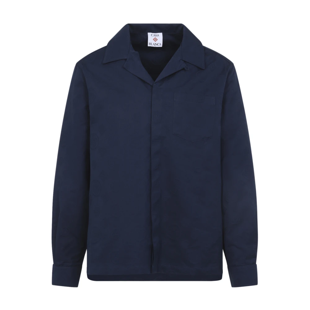 Casablanca Men's Blue Light Jackets, M, Msp26sh22901 Shirt
