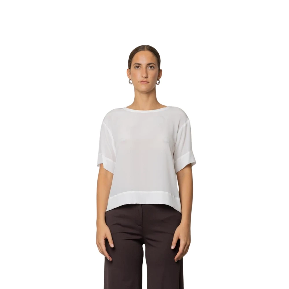 Kaos Mujer Beige Camisetas, Talla: S