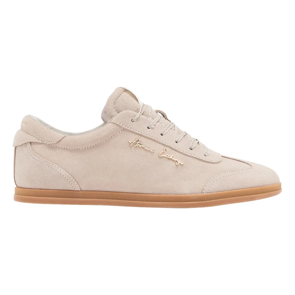 Armani Exchange Herr Beige Skor 38 Eu, Läder, U6223 Lädersneaker