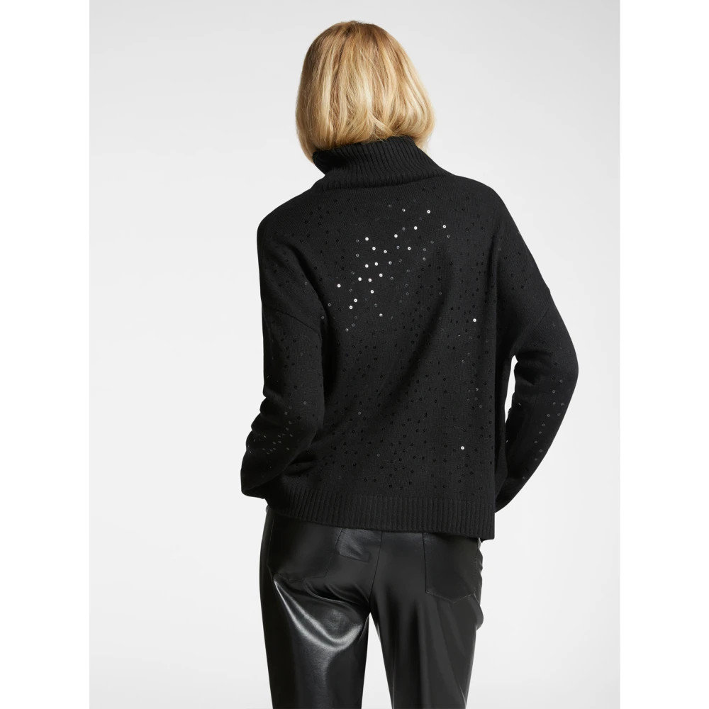 Elena Mirò Stijlvolle Maglia Shirt Black Dames