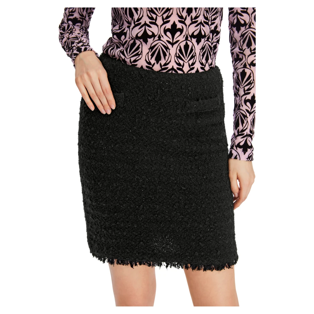 Marc Cain Gebreide Minirok met Lurex Details Black Dames