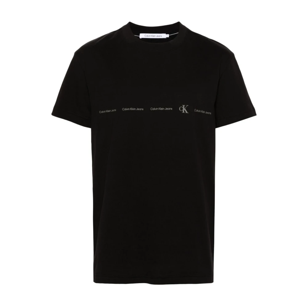 Calvin Klein Jeans Zwarte T-shirts en Polos Black Heren