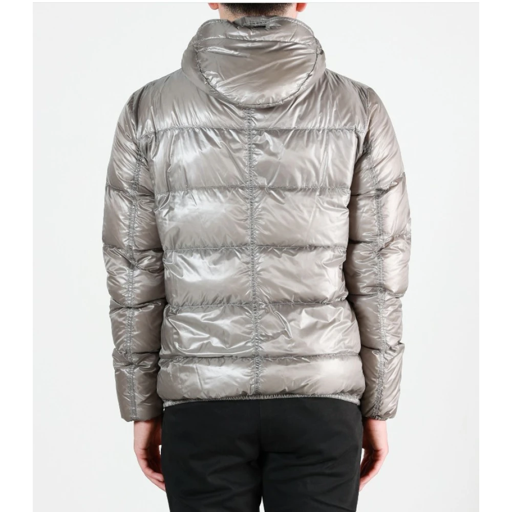 Herno Gewatteerde donsjas met capuchon Gray Heren