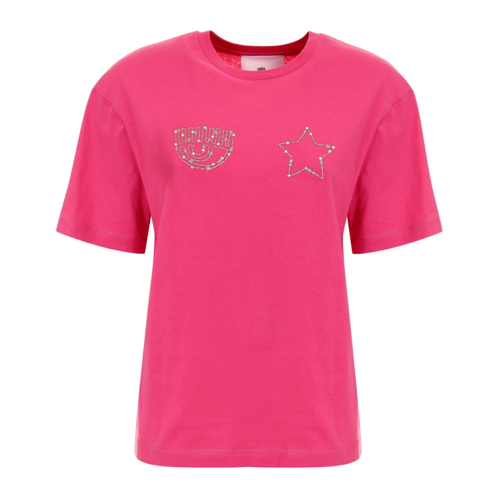 Chiara Ferragni Collection Vrouw Roze Tops Dames, 2XS, T-Shirts En Polos