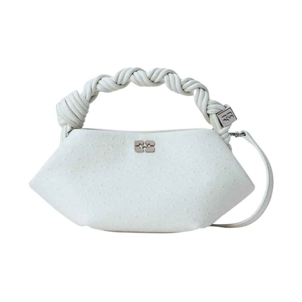 Ganni Bou Mini Handbag - Frau Handtaschen White One Size - Immagine 3