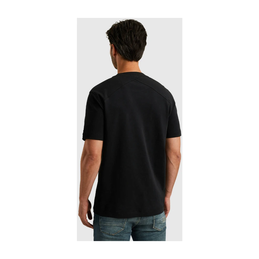 Cast Iron Korte Mouw Crewneck Interlock T-shirt Black Heren