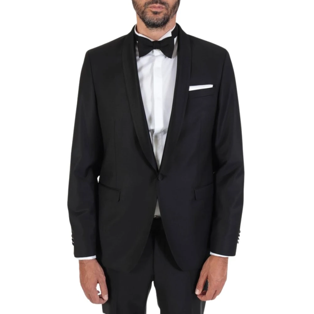 Karl Lagerfeld Black Tuxedo Jacket - Male - Blazers - L - Jackets