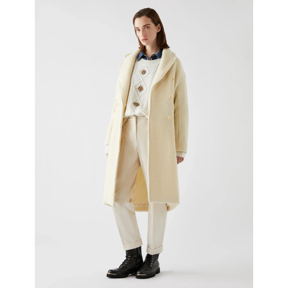 Pennyblack Wortel Fit Fluwelen Broek White Dames