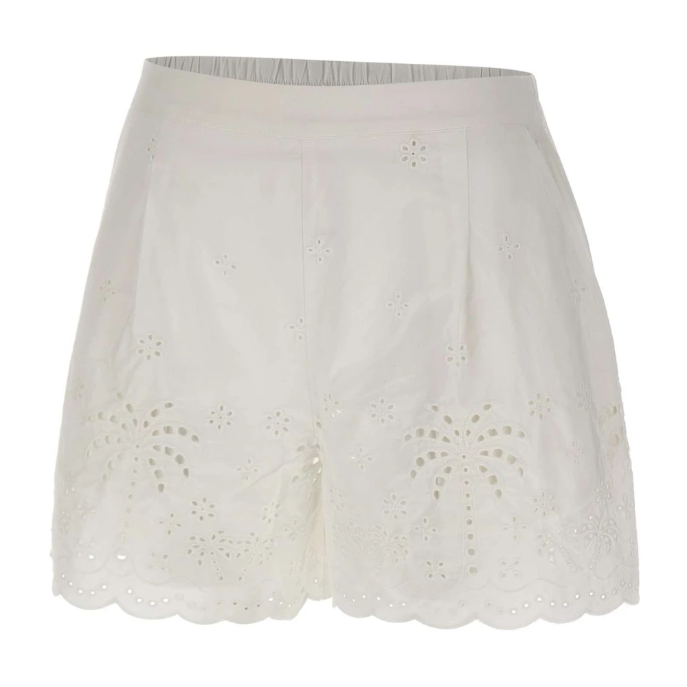 Mc2 Saint Barth White Short Shorts, Female, S, Amani Shorts