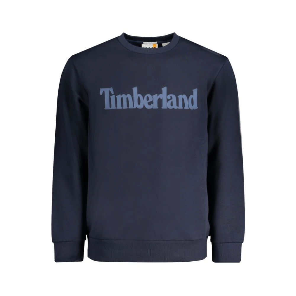 Timberland Blauwe Sweatshirt met Print en Lange Mouwen Blue Heren