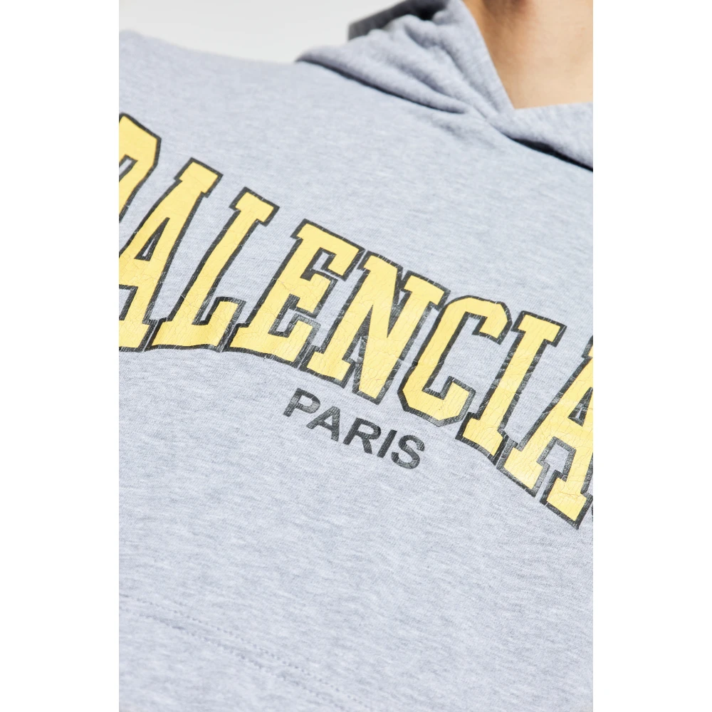 Balenciaga Hoodie Gray Heren