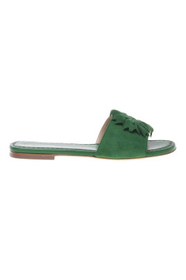 green-suede-clogs