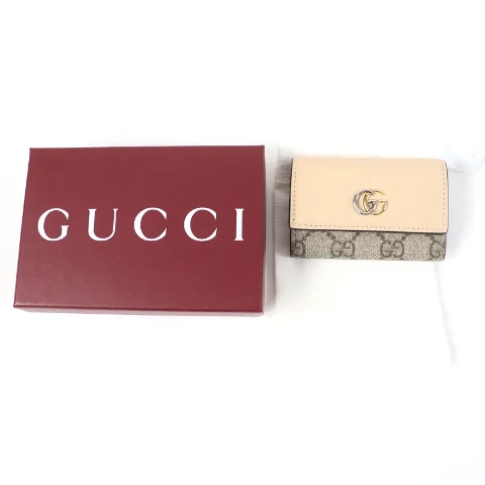 Gucci Vintage Pre-owned Canvas key-holders Beige Dames