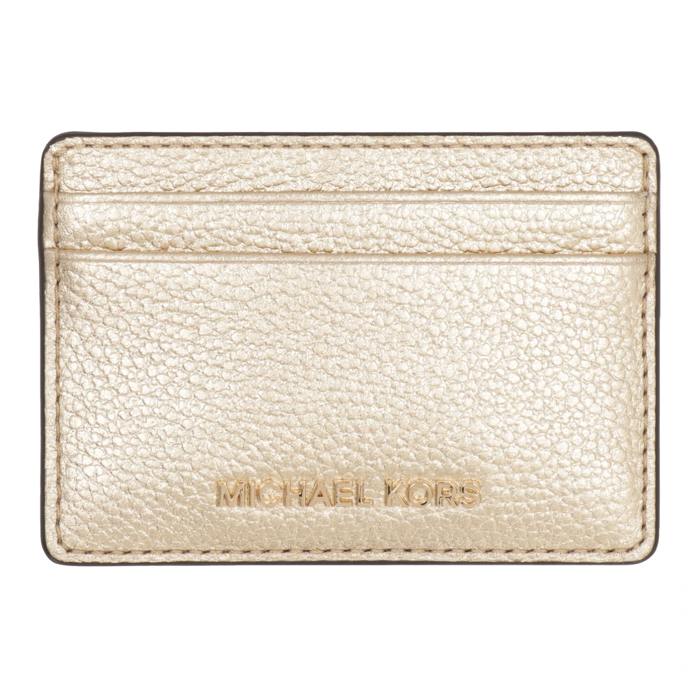 Michael Kors Portemonnee van Gestraald Leder Yellow Dames