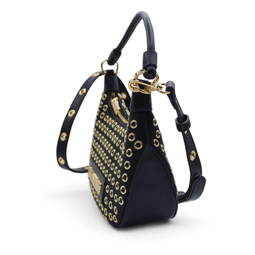 Love Moschino Iconische Handtassen met Rits Sluiting Black Dames