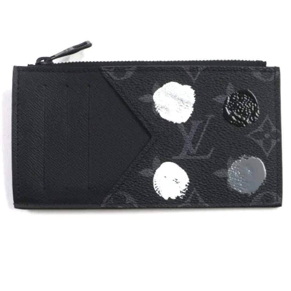 Louis Vuitton Vintage Pre-owned Canvas wallets Black Heren