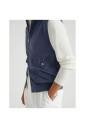 gilet-en-cuir-bleu-avec-col-haut