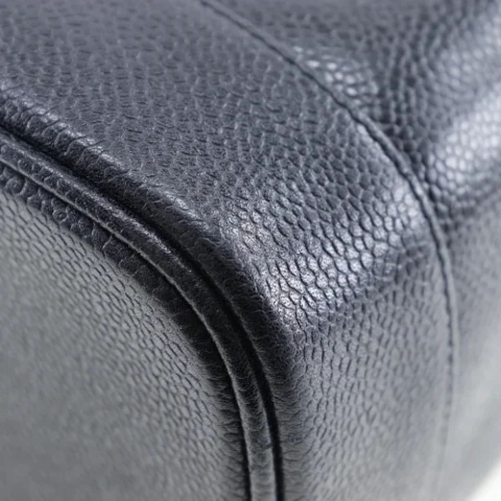 Chanel Vintage Pre-owned Leather handbags Black Dames