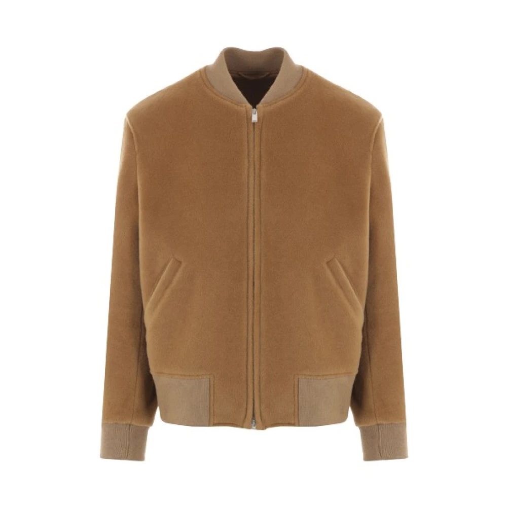 Lardini Bruine wollen bomberjack Brown Heren