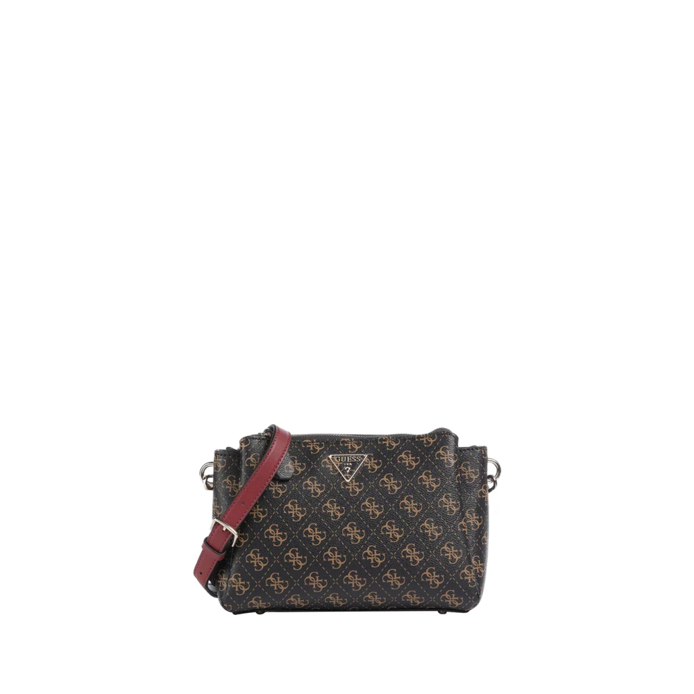 Guess Bruine handtas met gouden details Brown Dames
