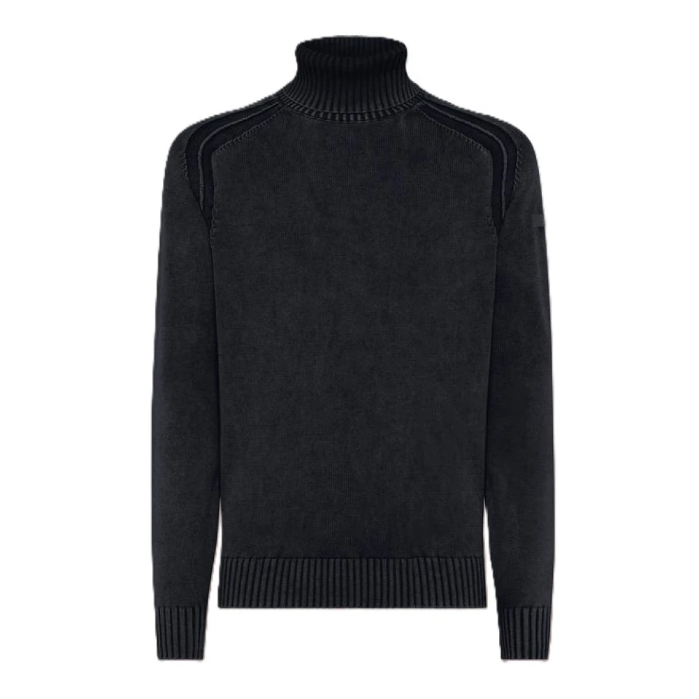 RRD Cotton Techno Wash High Neck Blauwe Turtleneck Blue Heren