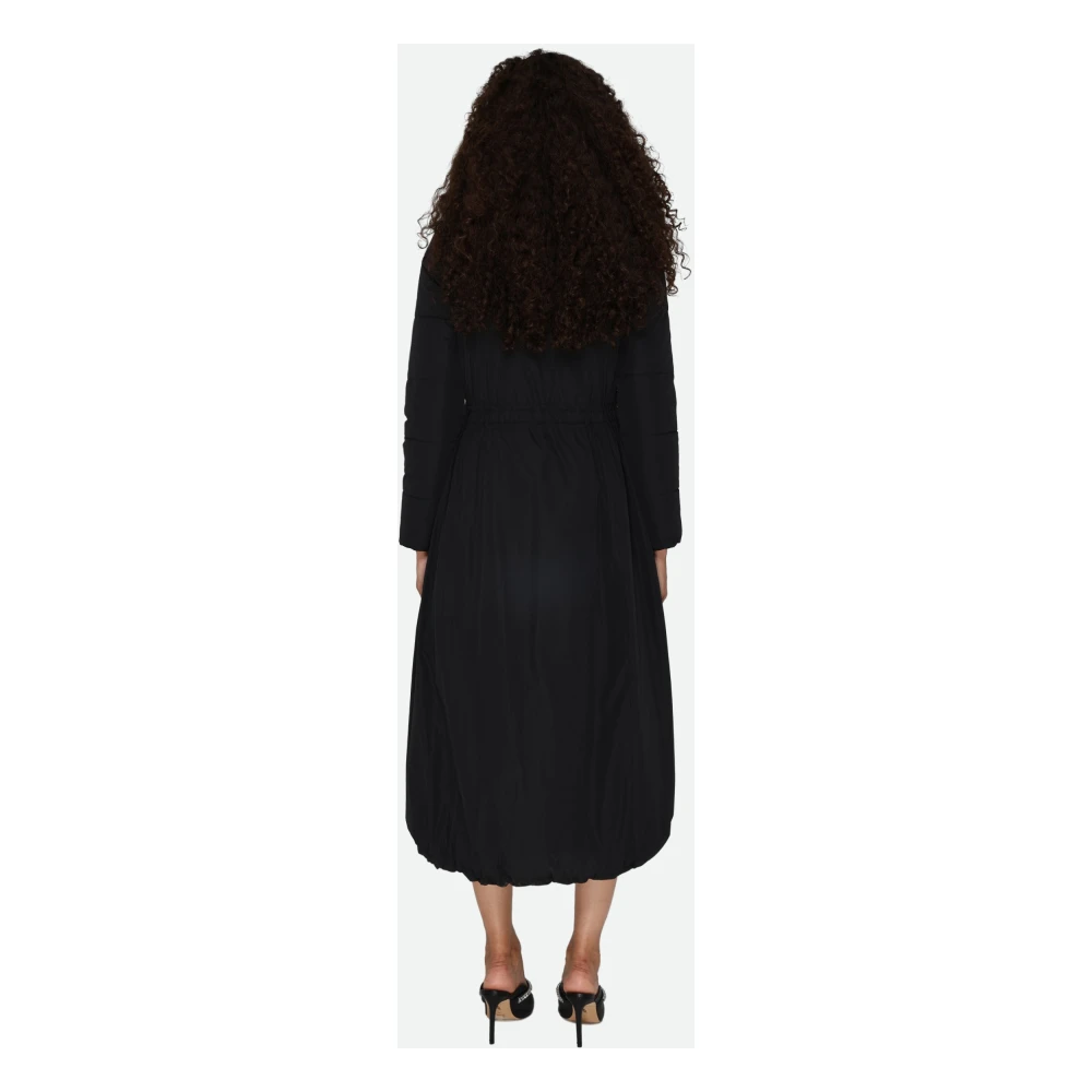 PATRIZIA PEPE Zwarte Puffer Ballon Jas Black Dames
